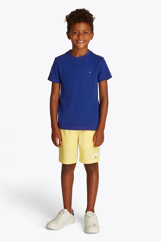 Tommy Hilfiger t-shirt bawełniany dziecięcy KB0KB06879.74.122.PPYA fioletowy