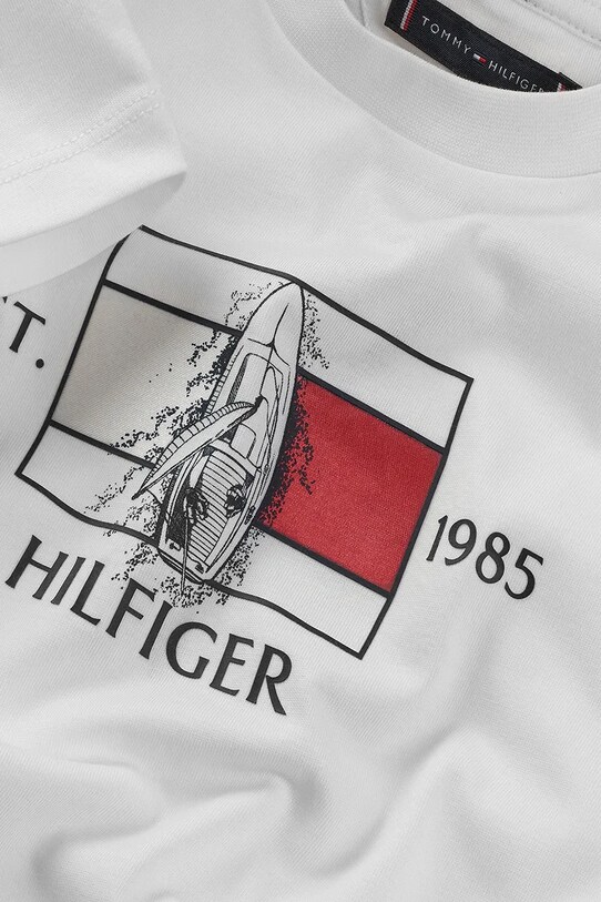 Tommy Hilfiger t-shirt dziecięcy biały KB0KB09530.128.176.PPYA