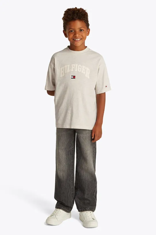 Tommy Hilfiger t-shirt bawełniany dziecięcy nadruk biały KB0KB09533.128.176.PPYA