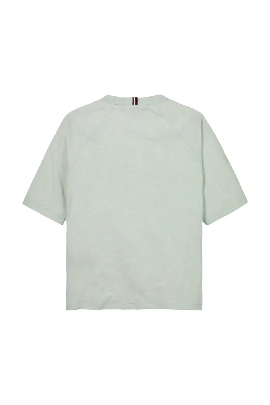 Băieți Tommy Hilfiger tricou de bumbac pentru copii KB0KB09533.128.176.PPYA verde