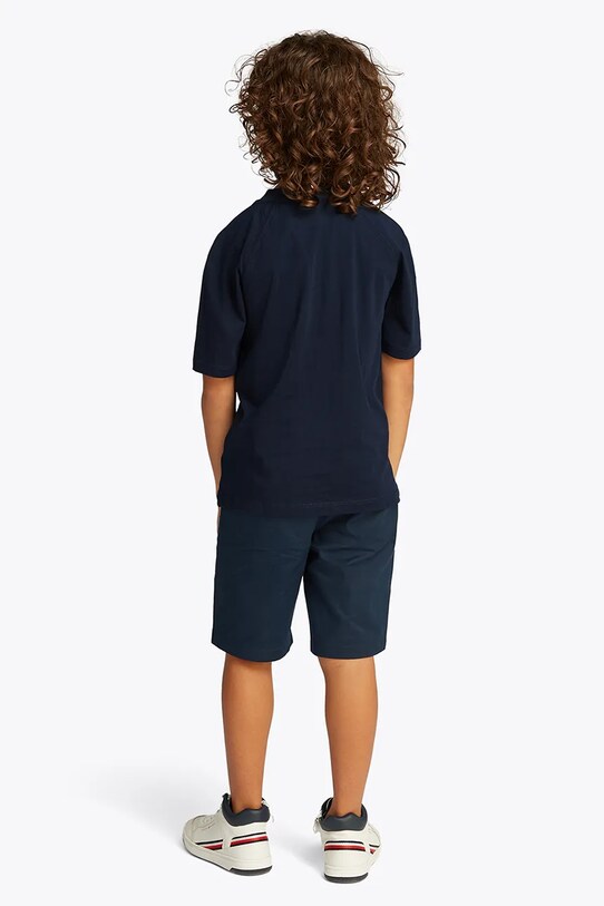 Tommy Hilfiger tricou de bumbac pentru copii bleumarin KB0KB09533.128.176.PPYA
