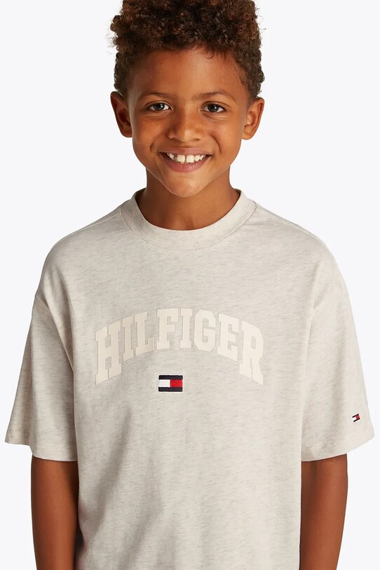 Tommy Hilfiger tricou de bumbac pentru copii KB0KB09533.104.122.PPYA alb
