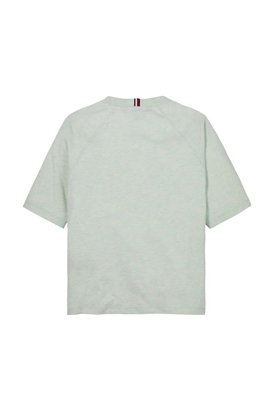 Chłopiec Tommy Hilfiger t-shirt bawełniany dziecięcy KB0KB09533.104.122.PPYA zielony
