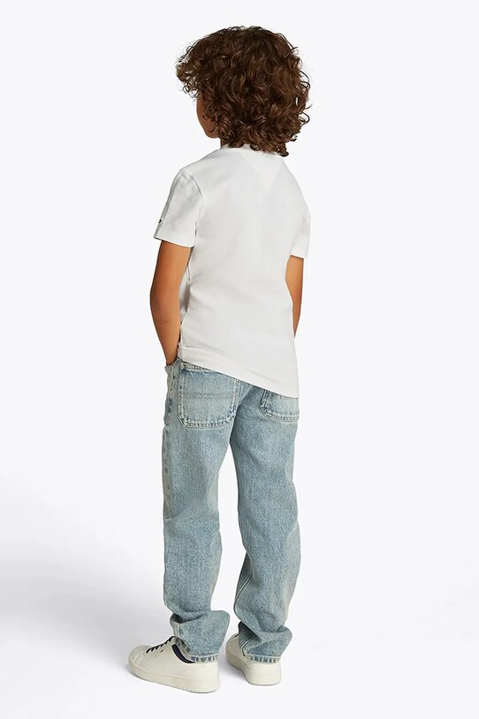 Tommy Hilfiger tricou copii alb KB0KB09534.128.176.PPYA
