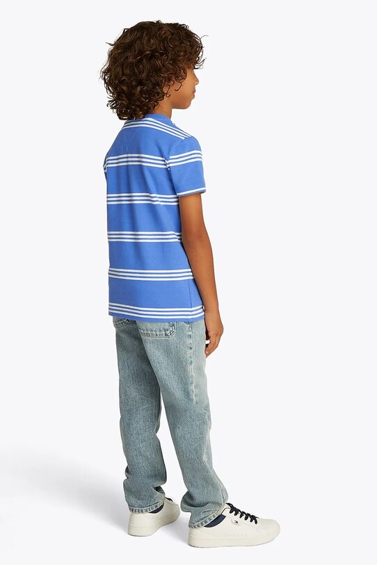 Tommy Hilfiger tricou copii albastru KB0KB09534.128.176.PPYA