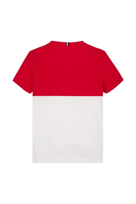 Băieți Tommy Hilfiger tricou de bumbac pentru copii KB0KB09617.116.122.PPYA rosu