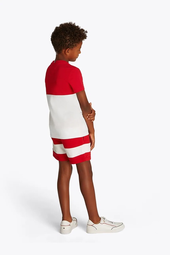 Tommy Hilfiger tricou de bumbac pentru copii rosu KB0KB09617.116.122.PPYA