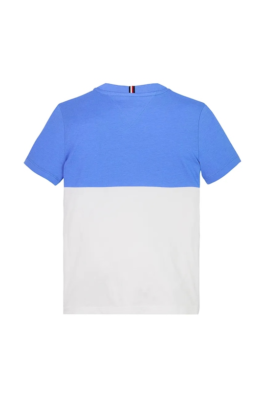 Chłopiec Tommy Hilfiger t-shirt bawełniany dziecięcy KB0KB09617.128.176.PPYA niebieski