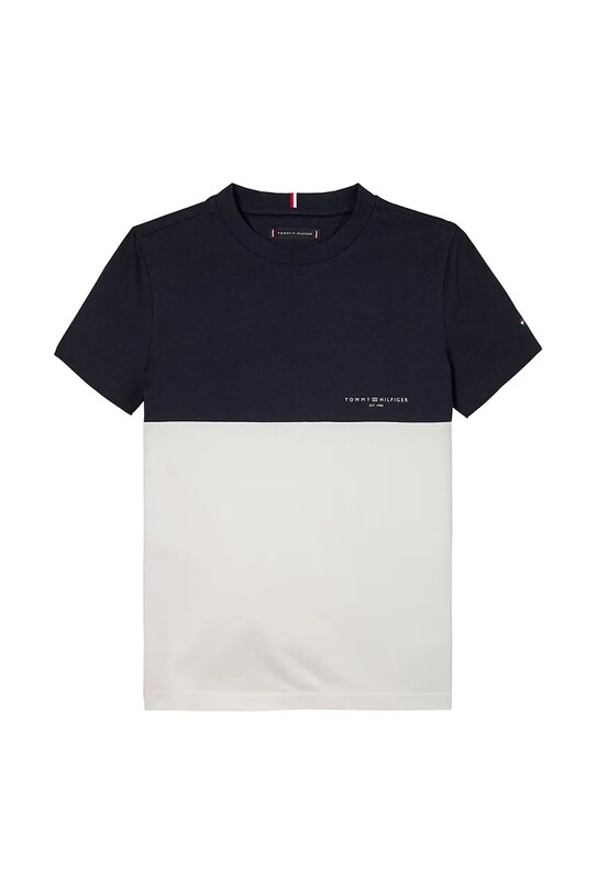 Дитяча бавовняна футболка Tommy Hilfiger KB0KB09617.128.176.PPYA чорний SS25
