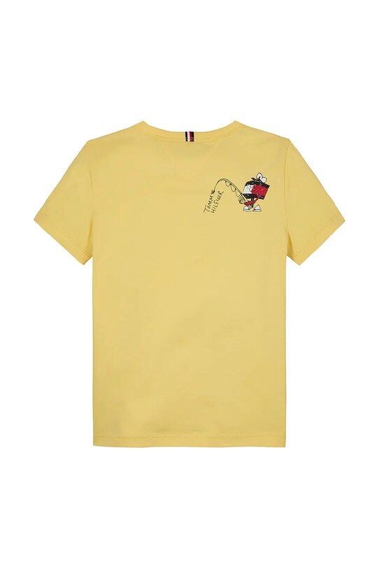 Мальчик Детская хлопковая футболка Tommy Hilfiger KB0KB09648.74.122.PPYA жёлтый