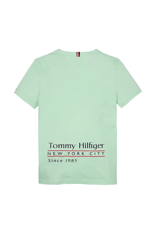 BIMBO Tommy Hilfiger maglietta in cotone per bambini KB0KB09648.74.122.PPYA verde