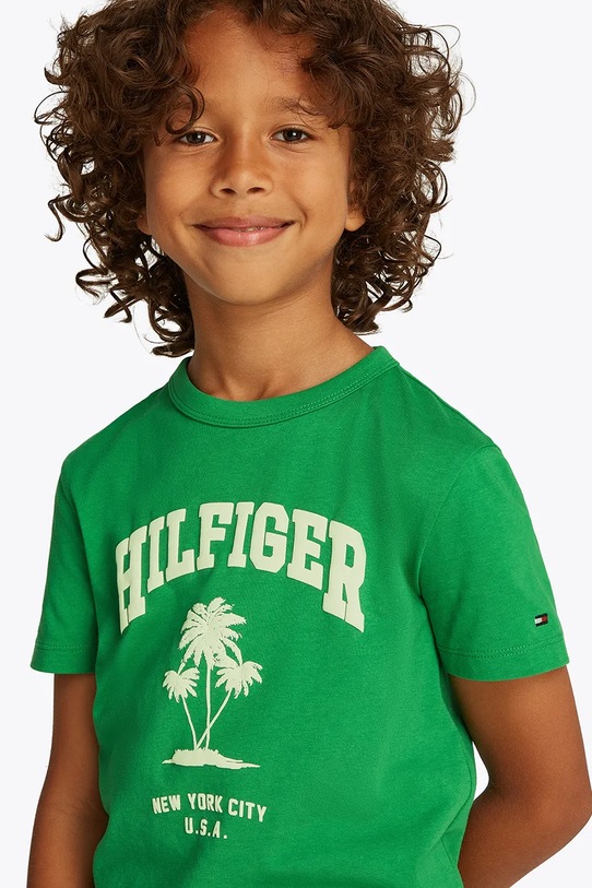 Дитяча бавовняна футболка Tommy Hilfiger KB0KB09649.98.122.PPYA
