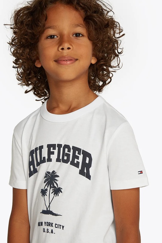 Dětské bavlněné tričko Tommy Hilfiger KB0KB09649.128.176.PPYA