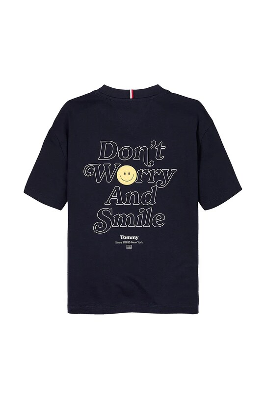 Băieți Tommy Hilfiger tricou de bumbac pentru copii KB0KB09650.128.176.PPYA negru