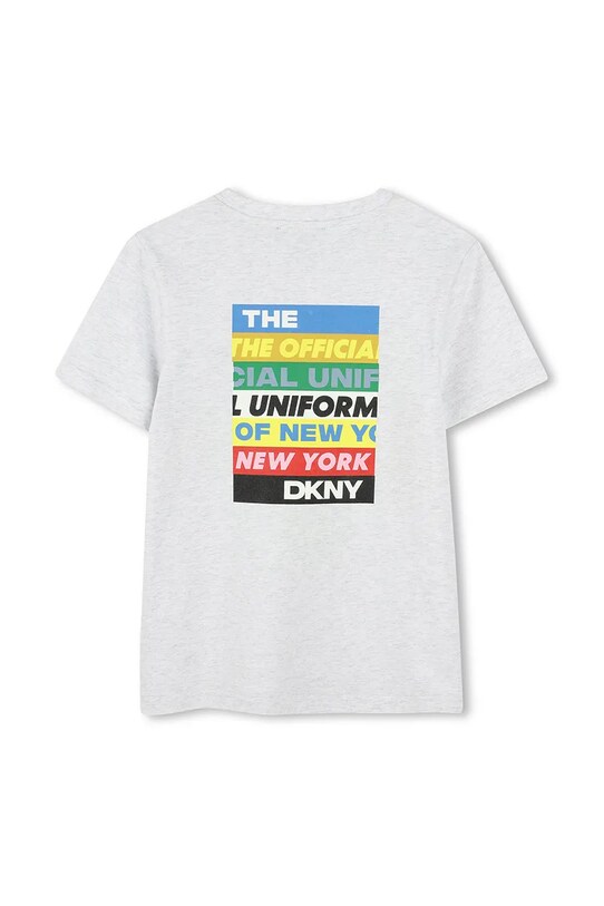 Хлопчик Дитяча бавовняна футболка Dkny D62302.114.150 сірий