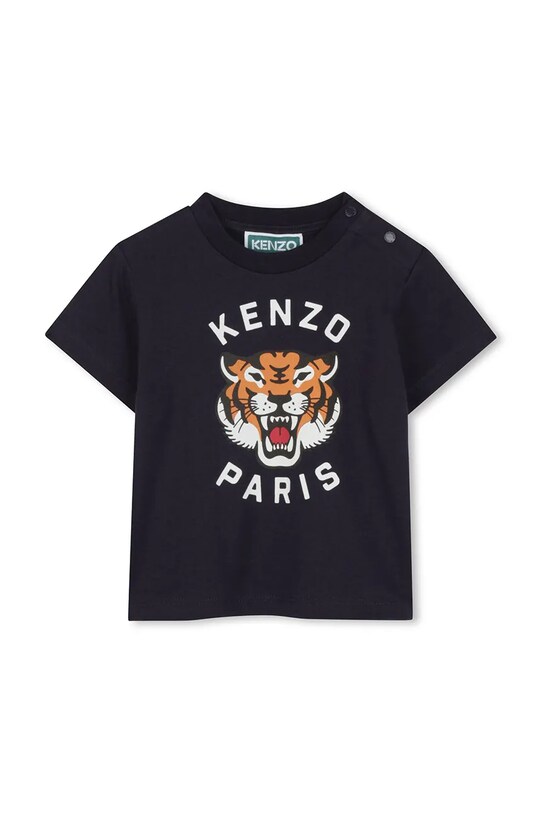 Детская хлопковая футболка Kenzo Kids хлопок тёмно-синий K60971.71.81