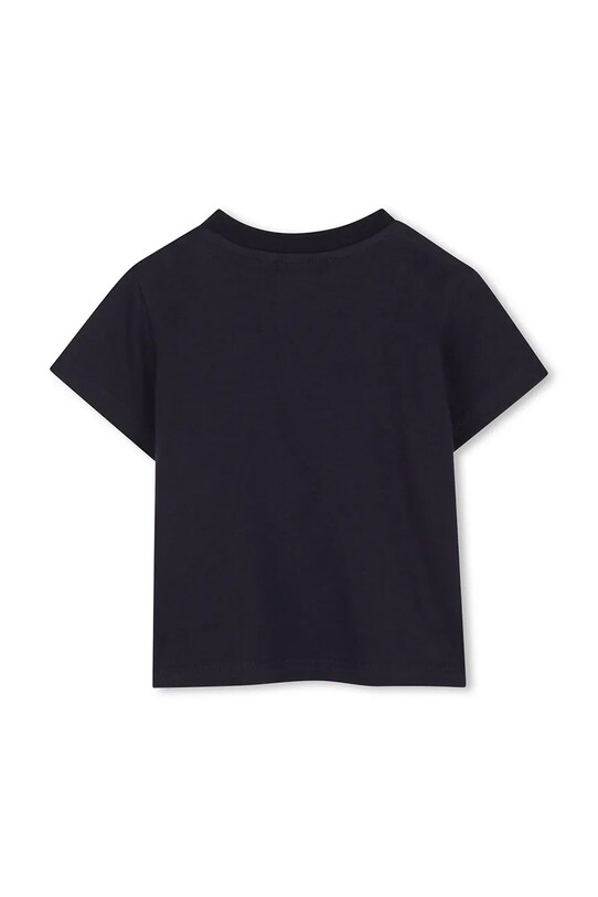 Детская хлопковая футболка Kenzo Kids K60971.71.81 тёмно-синий SS25