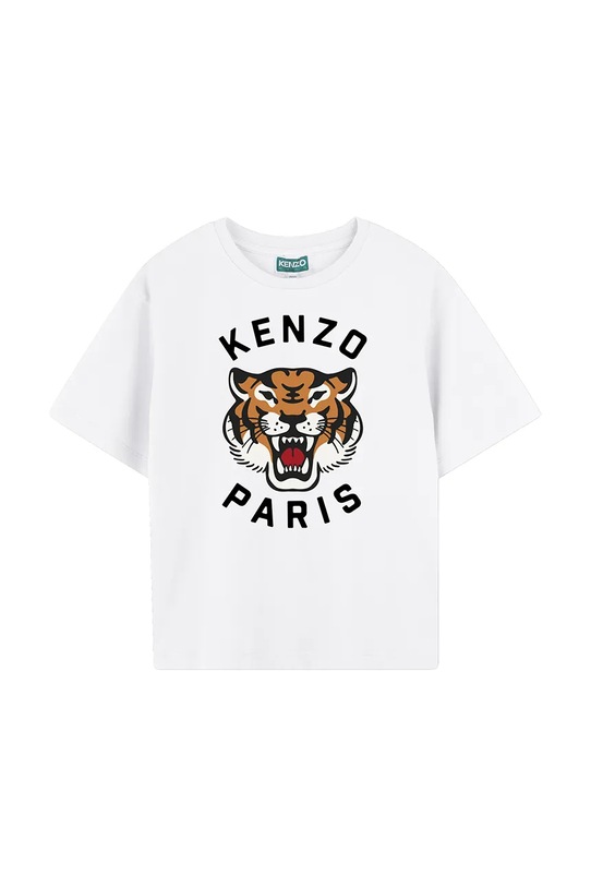 Kenzo Kids t-shirt bawełniany dziecięcy nadruk biały K61137.114.150