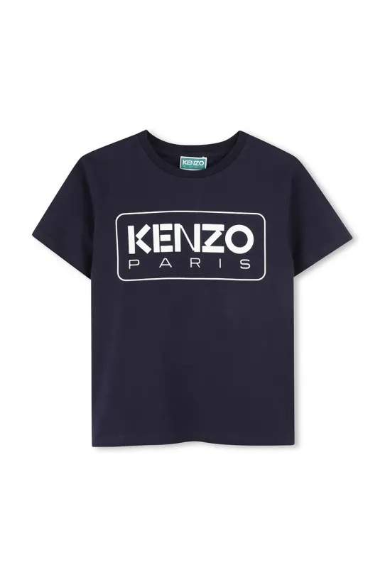 Kenzo Kids tricou de bumbac pentru copii print bleumarin K61142.162