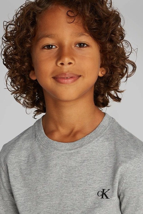 Calvin Klein Jeans t-shirt bawełniany dziecięcy 2-pack IB0IB01093.128.176.PPYA zielony