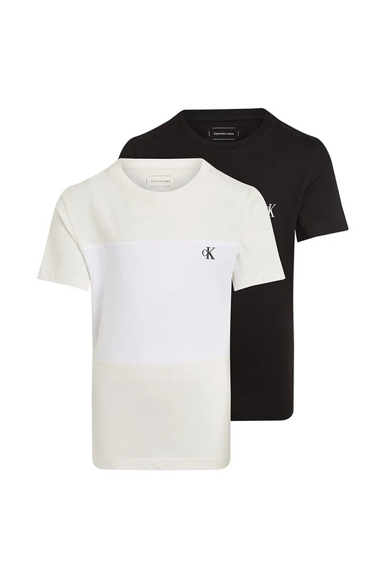 Calvin Klein Jeans gyerek pamut póló 2 db pamut bézs IB0IB02441.128.176.PPYA