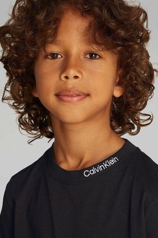 Dětské bavlněné tričko Calvin Klein Jeans 2-pack IB0IB02444.128.176.PPYA zelená