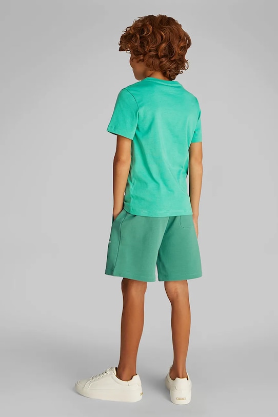 Calvin Klein Jeans t-shirt bawełniany dziecięcy zielony IB0IB02447.128.176.PPYA