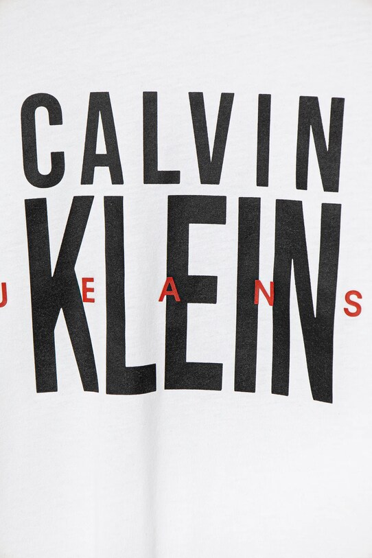 Fiú Calvin Klein Jeans gyerek pamut póló IB0IB02448.PPYA fehér