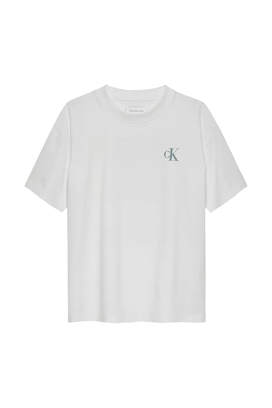 Calvin Klein Jeans tricou de bumbac pentru copii IB0IB02449.PPYA alb SS25