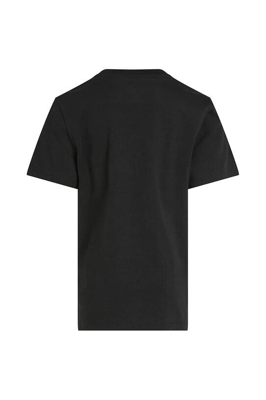 Мальчик Детская хлопковая футболка Calvin Klein Jeans IB0IB02451.PPYA чёрный