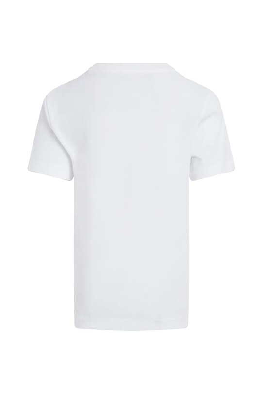 Αγορίστικα Παιδικό βαμβακερό μπλουζάκι Calvin Klein Jeans IB0IB02459.128.176.PPYA λευκό