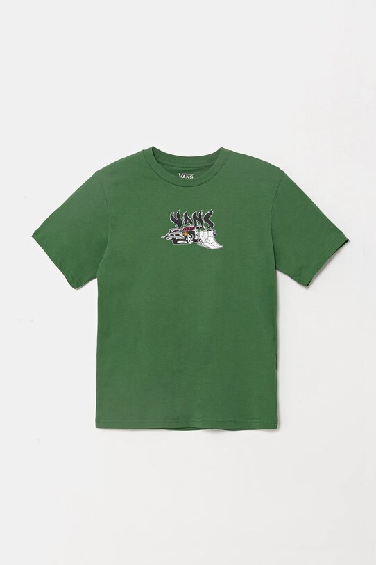 Vans tricou de bumbac pentru copii Copout print verde VN000MK1BR11