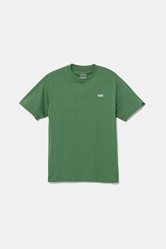 Detské bavlnené tričko Vans LEFT CHEST TEE potlač zelená VN0A4MQ3BR11