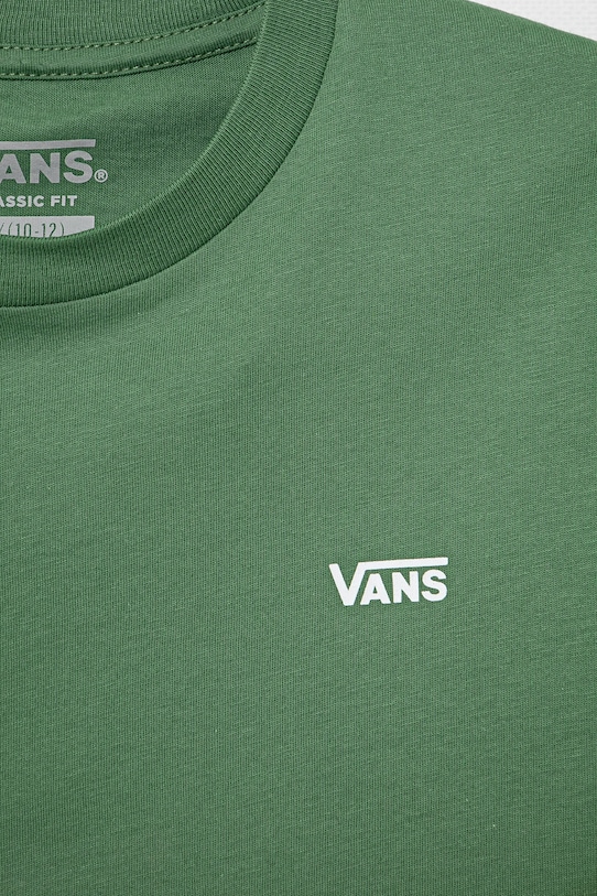 Chlapec Detské bavlnené tričko Vans LEFT CHEST TEE VN0A4MQ3BR11 zelená