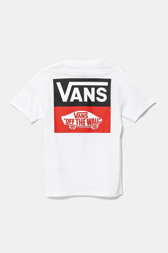 Otroška bombažna kratka majica Vans OG LOGO VN000GDGWHT1 bela SS25