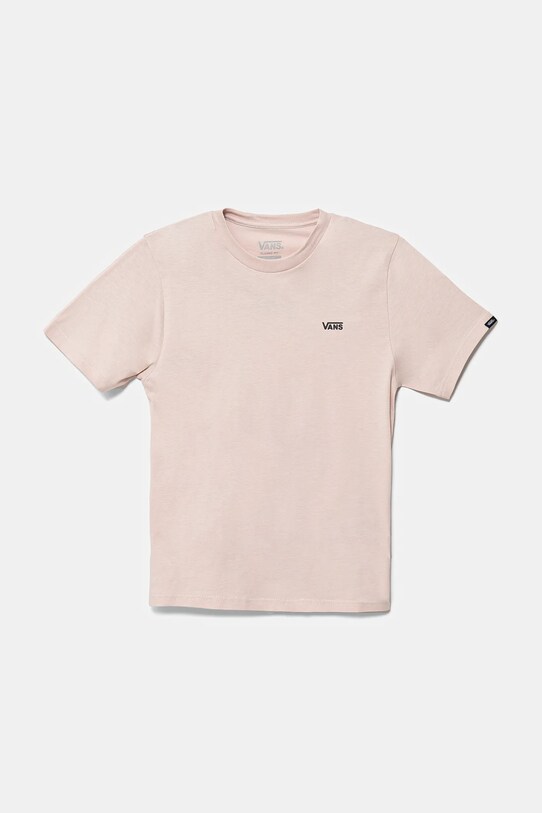 Bavlnené tričko Vans LEFT CHEST TEE bavlna ružová VN0A4MQ3O3N1