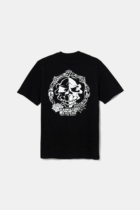 Vans t-shirt bawełniany dziecięcy Mister Sinister nadruk czarny VN000MK8BLK1
