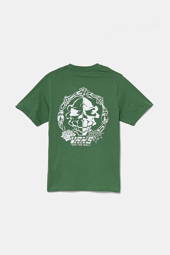 Detské bavlnené tričko Vans Mister Sinister bavlna zelená VN000MK8BR11