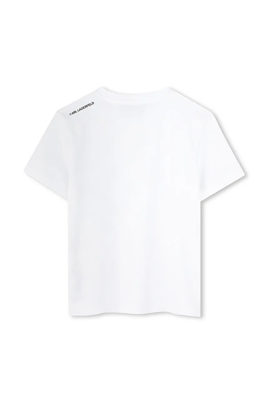 Chłopiec Karl Lagerfeld t-shirt bawełniany dziecięcy Z30423.86.108 biały