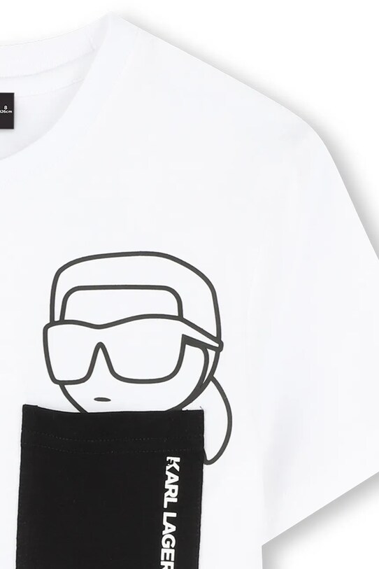 Karl Lagerfeld gyerek pamut póló fehér Z30423.86.108
