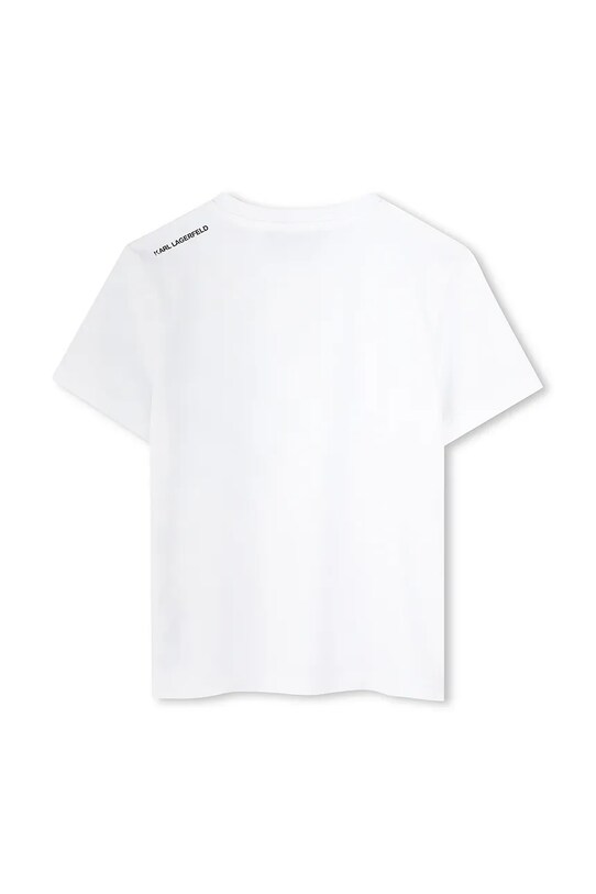 Chłopiec Karl Lagerfeld t-shirt bawełniany dziecięcy Z30423.114.150 biały