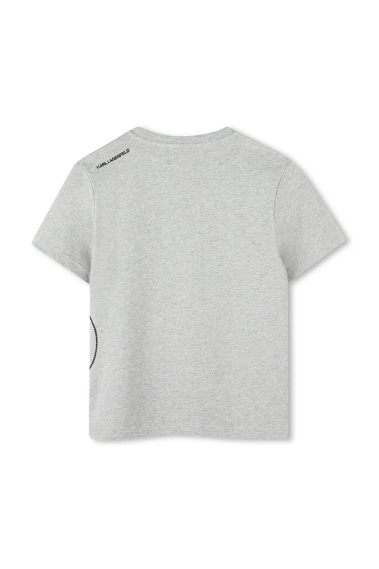 Αγορίστικα Παιδικό βαμβακερό μπλουζάκι Karl Lagerfeld Z30425.114.150 γκρί
