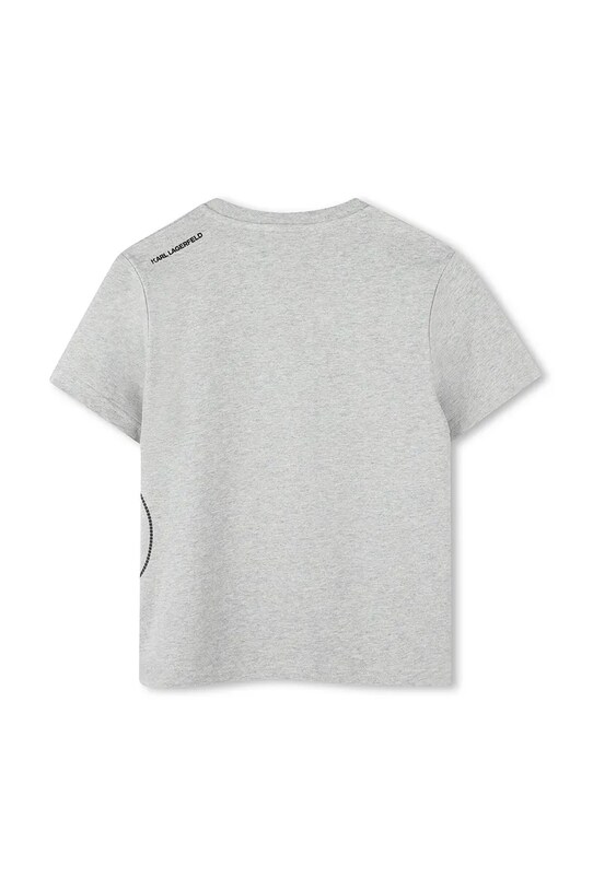 Мальчик Детская хлопковая футболка Karl Lagerfeld Z30425.162.174 серый
