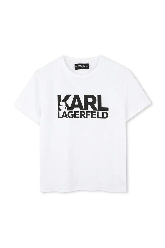 Karl Lagerfeld t-shirt in cotone per bambini cotone bianco Z30435.86.108