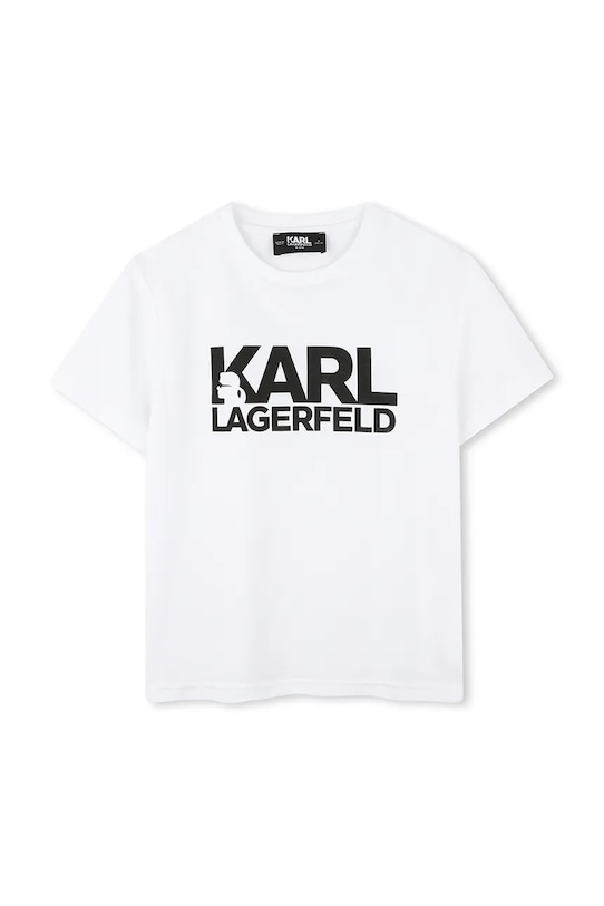 Karl Lagerfeld t-shirt in cotone per bambini cotone bianco Z30435.114.150