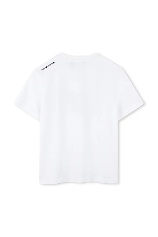 Karl Lagerfeld t-shirt in cotone per bambini Z30435.114.150 bianco SS25