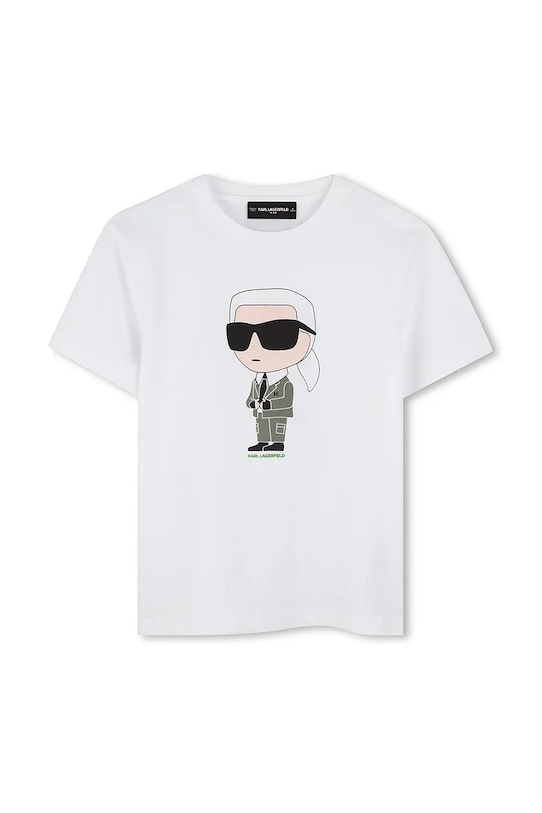 Karl Lagerfeld gyerek pamut póló pamut fehér Z30437.86.108
