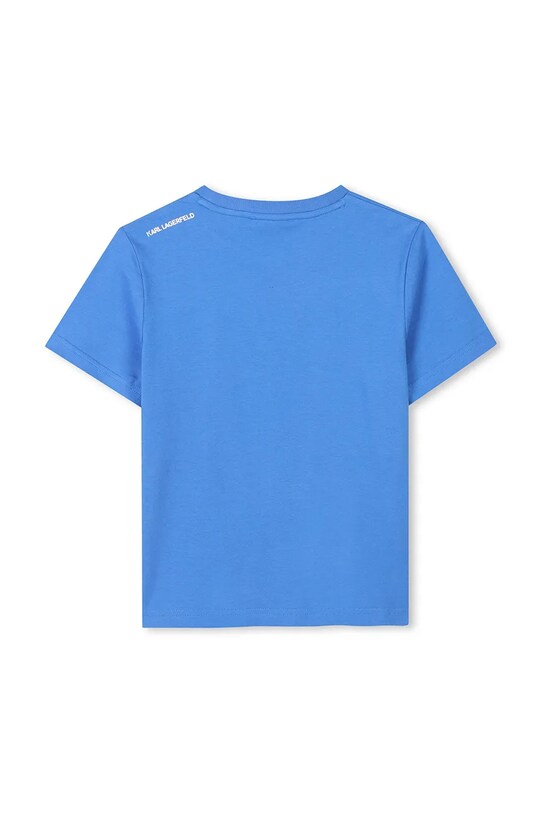 Karl Lagerfeld tricou de bumbac pentru copii Z30438.114.150 albastru SS25