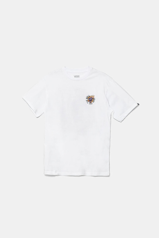 Vans t-shirt bawełniany Vortex nadruk biały VN000MKHWHT1