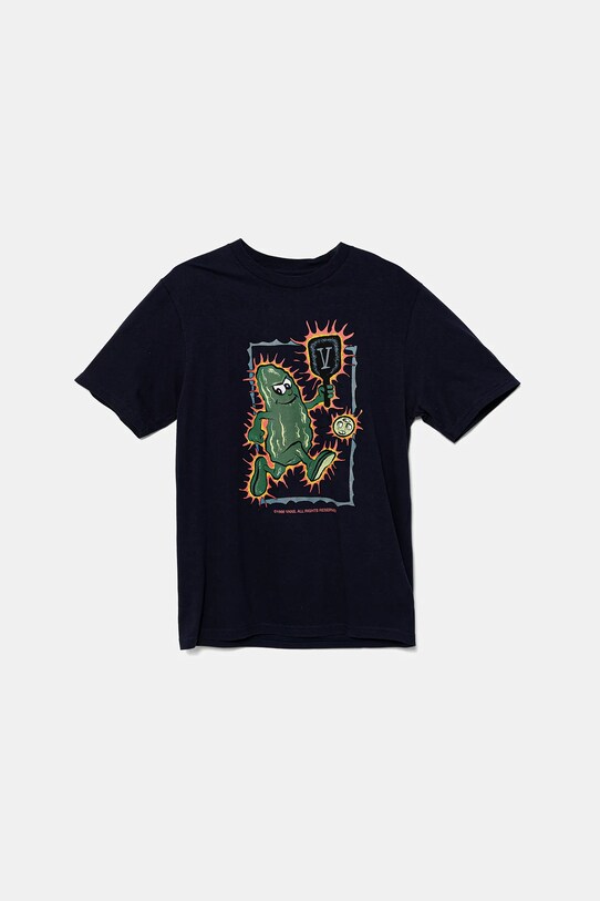 Vans t-shirt bawełniany dziecięcy Pickleballer nadruk granatowy VN000MKNNVY1